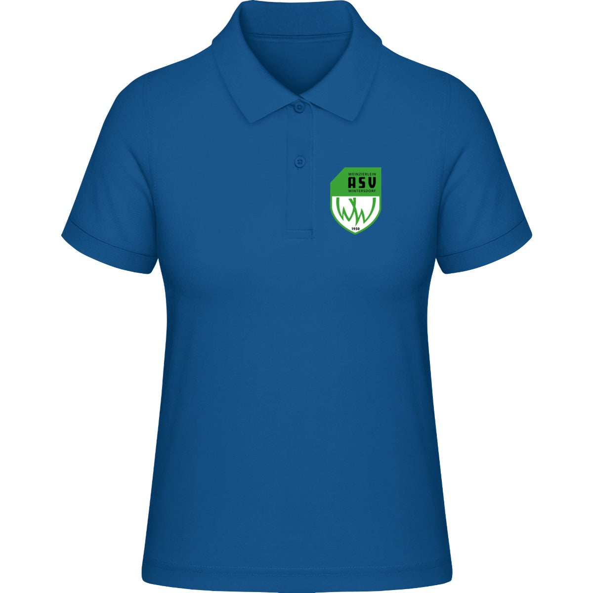 HAKRO Damen Poloshirt Classic H0110 – ASV-Wappen herzseitig Royalblau Vorderseite