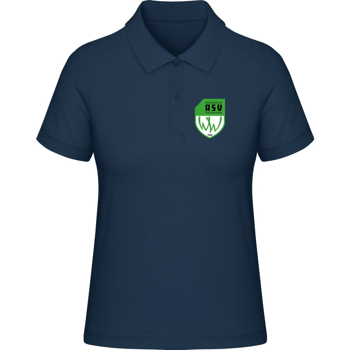 HAKRO Damen Poloshirt Classic H0110 – ASV-Wappen herzseitig Tinte Vorderseite
