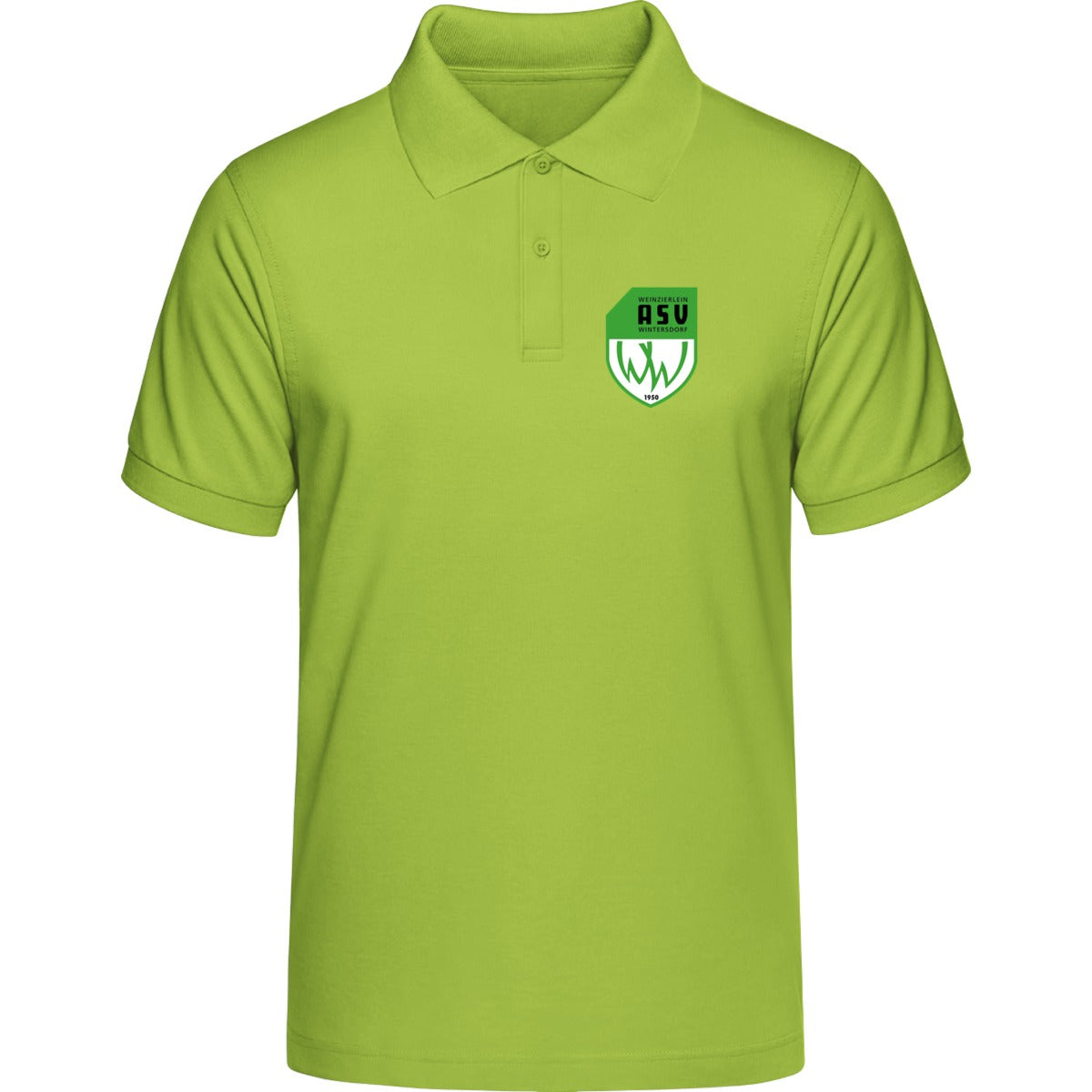 HAKRO Poloshirt MIKRALINAR H0816 – ASV-Wappen herzseitig Kiwi Vorderseite