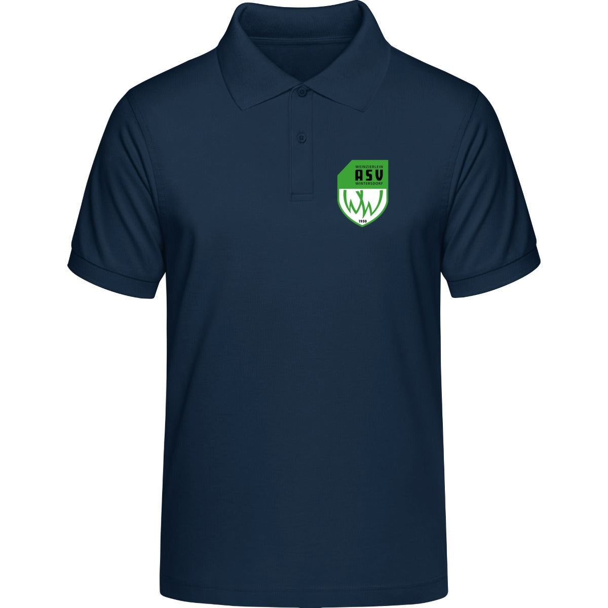 HAKRO Poloshirt MIKRALINAR H0816 – ASV-Wappen herzseitig Tinte Vorderseite