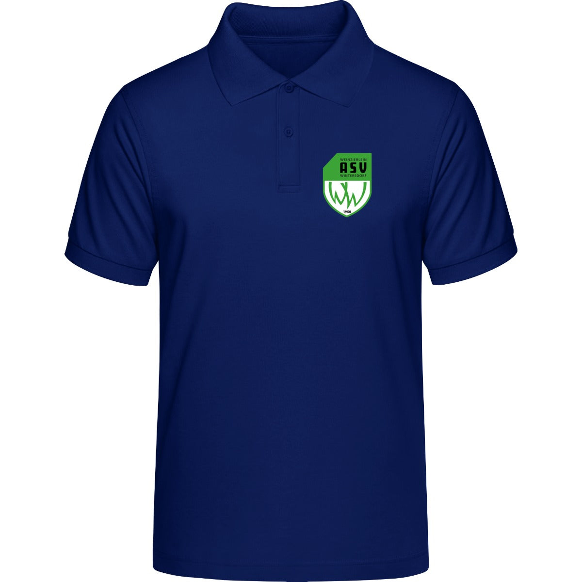 HAKRO Poloshirt MIKRALINAR H0816 – ASV-Wappen herzseitig Ultramarinblau Vorderseite