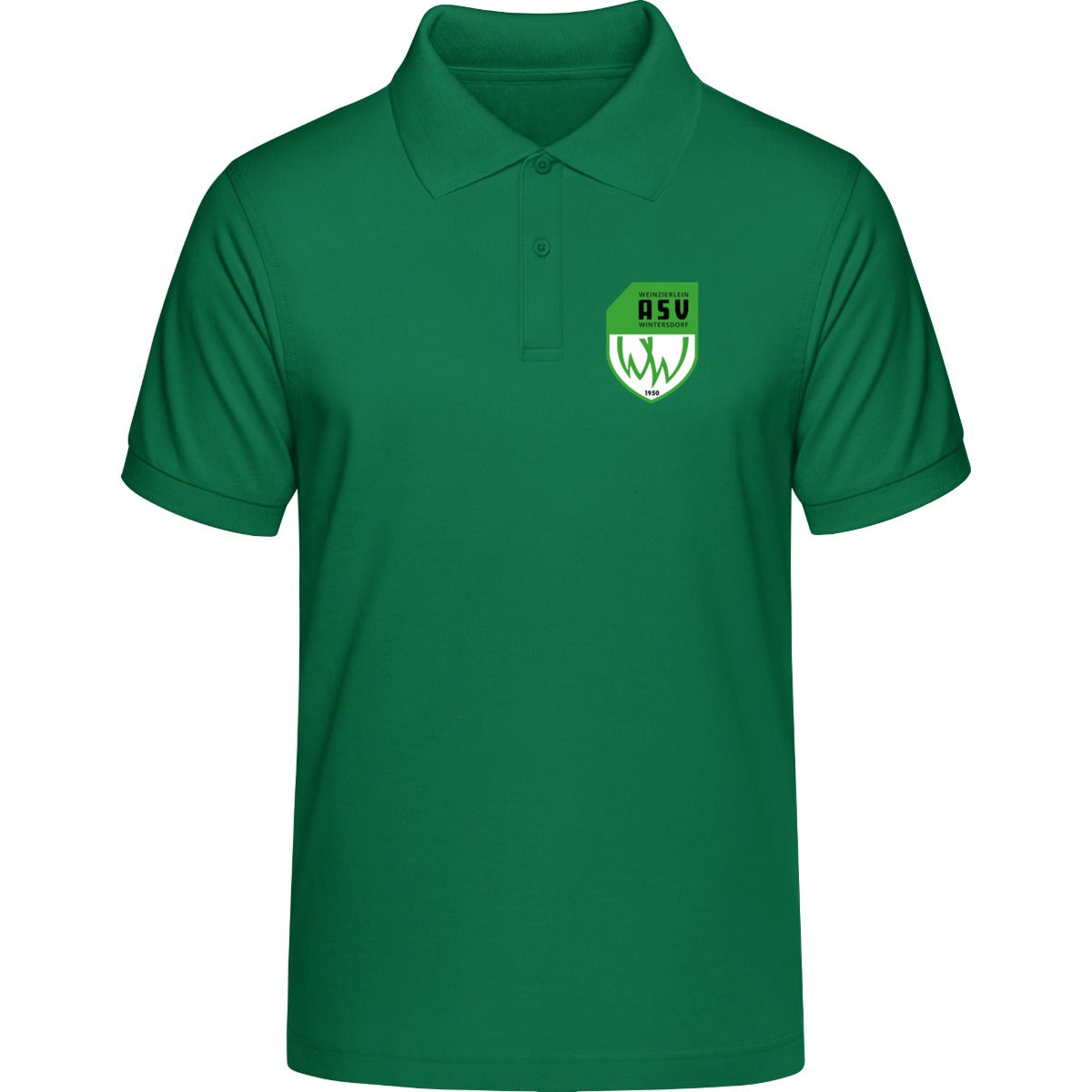 HAKRO POLOSHIRT CLASSIC H0810 – ASV-Wappen herzseitig Kellygrün Vorderseite