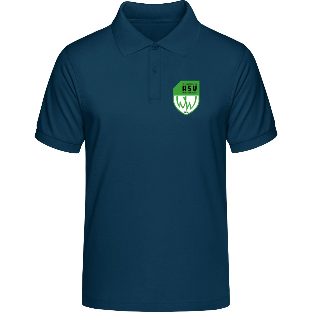 HAKRO POLOSHIRT CLASSIC H0810 – ASV-Wappen herzseitig Marine Vorderseite
