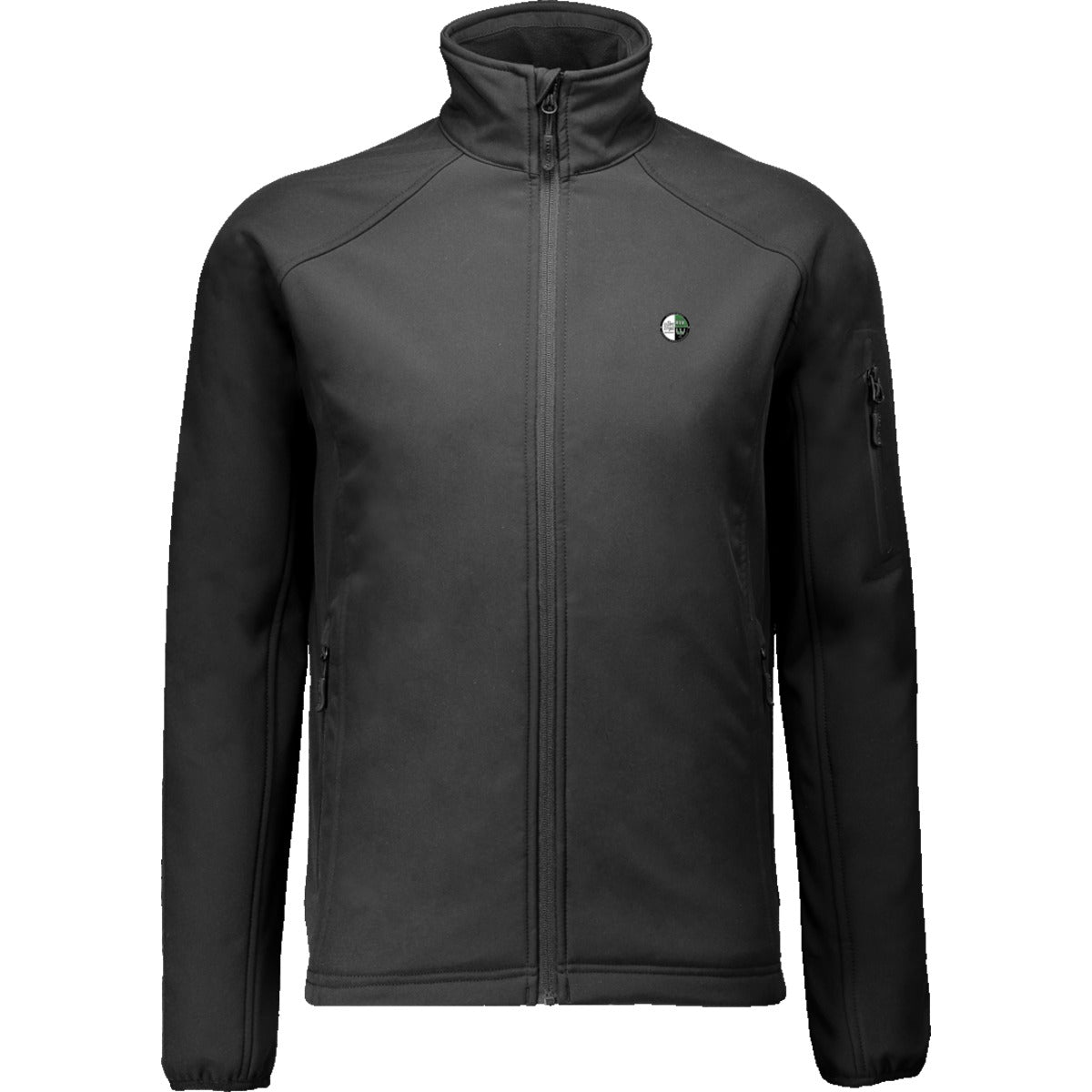 TJ9510-Softshell-Herren – Vereinslogo herzseitig Black Vorderseite