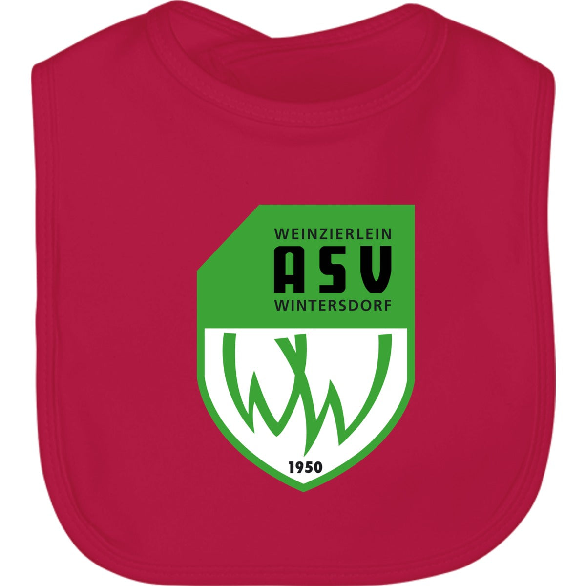Baby Latz BZ12 – ASV-Wappen mittig groß Red Vorderseite