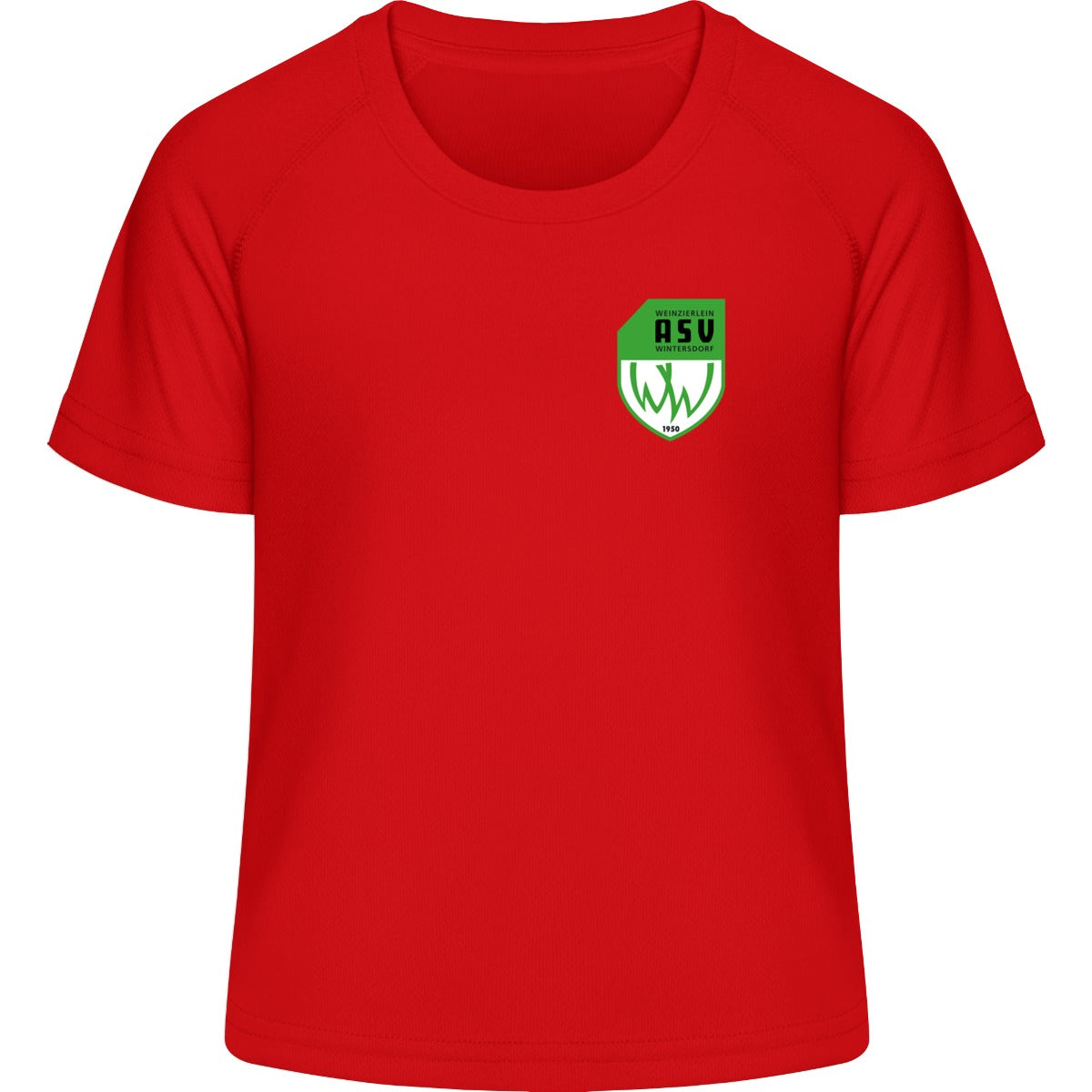 Kids Active T TK004 – ASV-Wappen herzseitig Red Vorderseite