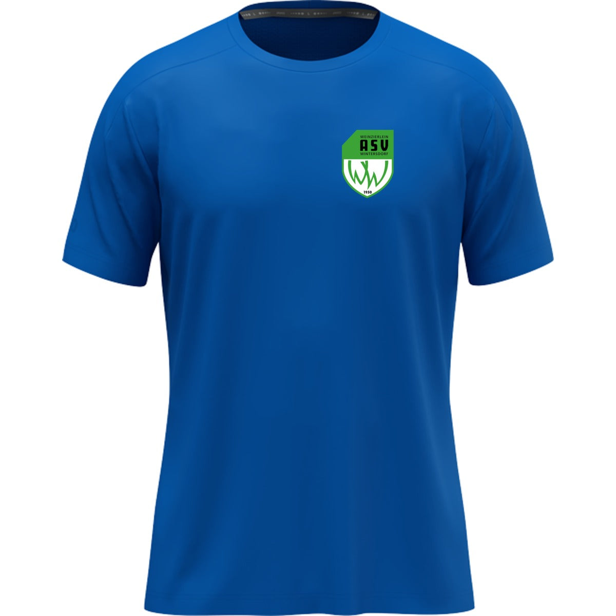 JAKO T-Shirt Uni Herren 6105 – ASV-Wappen herzseitig Royal Vorderseite