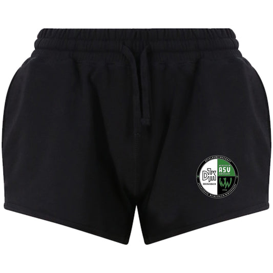 JC074-Cool-Jog-Short – Vereinslogo am Bein Black Vorderseite