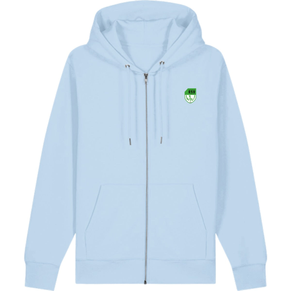 Zip Hoodie Cultivator 2.0 STSU179 – ASV-Wappen herzseitig Blue Soul Vorderseite