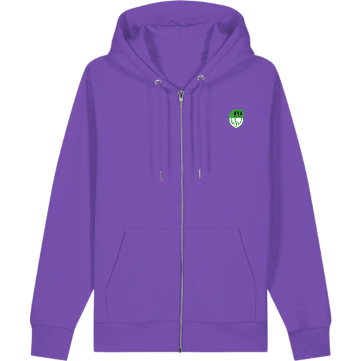 Zip Hoodie Cultivator 2.0 STSU179 – ASV-Wappen herzseitig Purple Love Vorderseite
