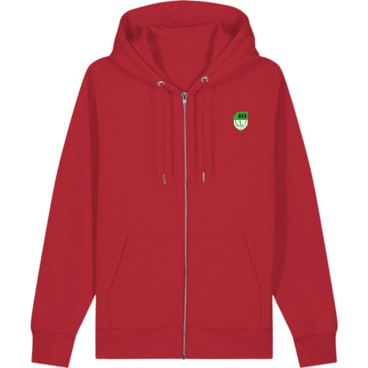 Zip Hoodie Cultivator 2.0 STSU179 – ASV-Wappen herzseitig Red Vorderseite
