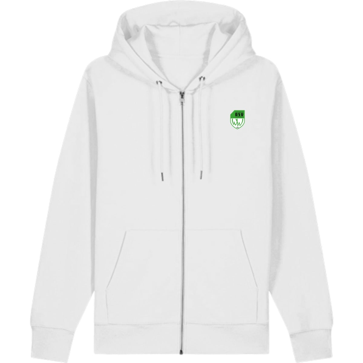 Zip Hoodie Cultivator 2.0 STSU179 – ASV-Wappen herzseitig White Vorderseite