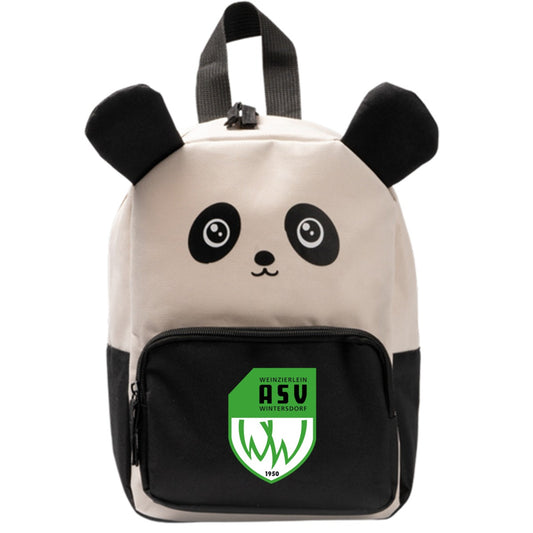 Personalisierter Kindergarten Rucksack BINGO 1710 – ASV-Wappen mittig groß Beige Vorderseite