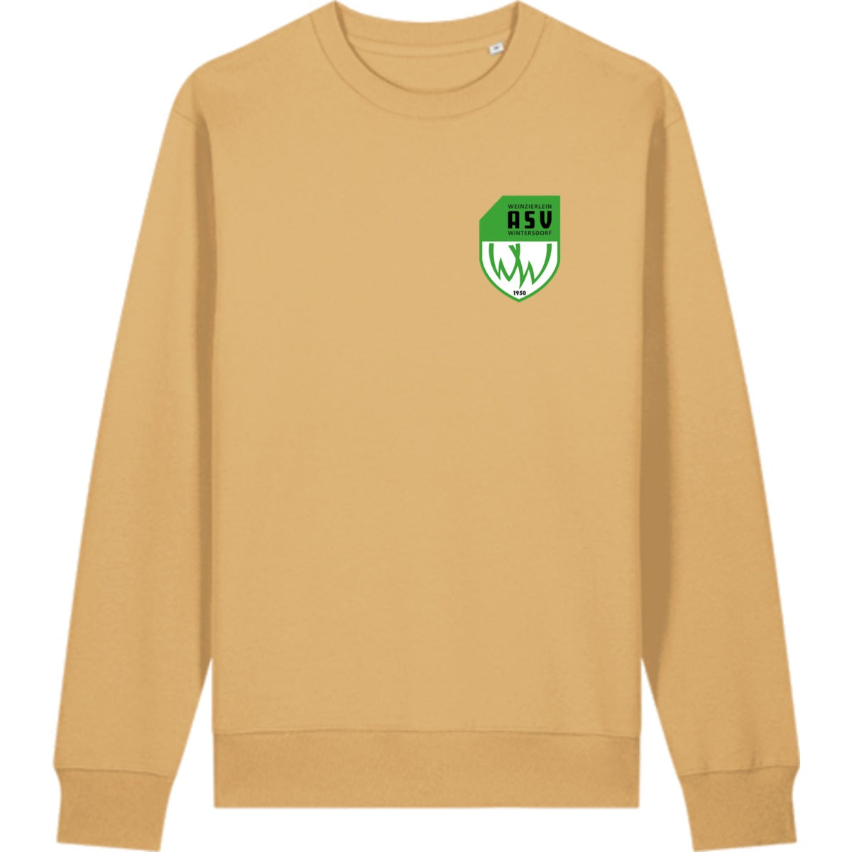 Schweres Unisex Sweatshirt aus Bio-Baumwolle Changer 2.0 STSU178 – ASV-Wappen herzseitig Nispero Vorderseite