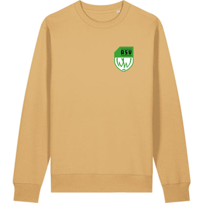Schweres Unisex Sweatshirt aus Bio-Baumwolle Changer 2.0 STSU178 – ASV-Wappen herzseitig Nispero Vorderseite