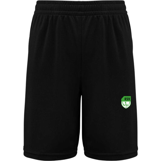 Basketballshorts Herren PA1050 – ASV-Wappen herzseitig Black Vorderseite