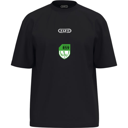 JAKO Wardrobe T-Shirt 6161 – ASV-Wappen exklusiv Schwarz Vorderseite