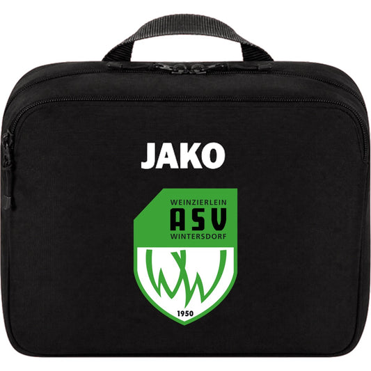 JAKO Kulturtasche One 1601 – ASV-Wappen mittig groß Schwarz Vorderseite