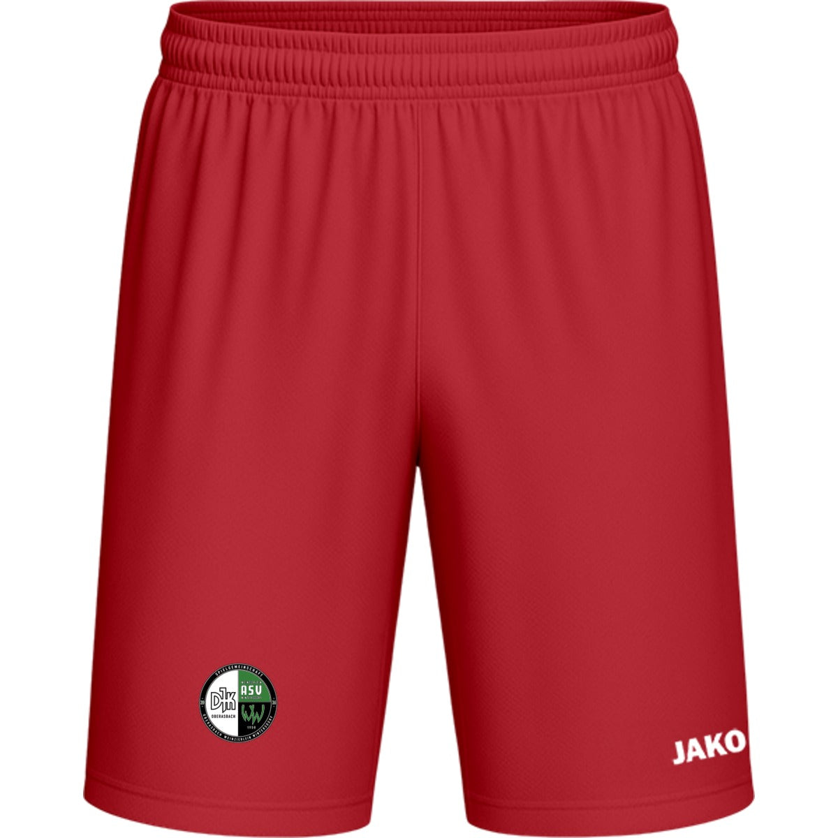 Sporthose Kids Manchester 2.0 Fußball Shorts gestalten 4400K – Vereinslogo am Bein Coral Vorderseite