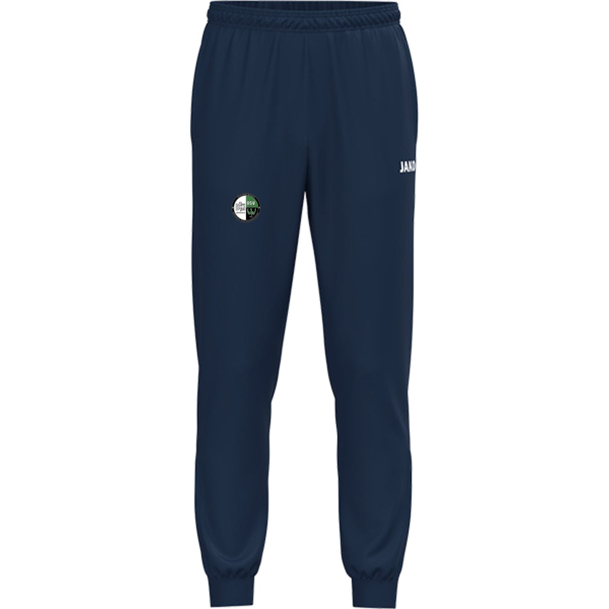 JAKO Kinder Polyesterhose One 9200K – Vereinslogo am Bein Marine Vorderseite