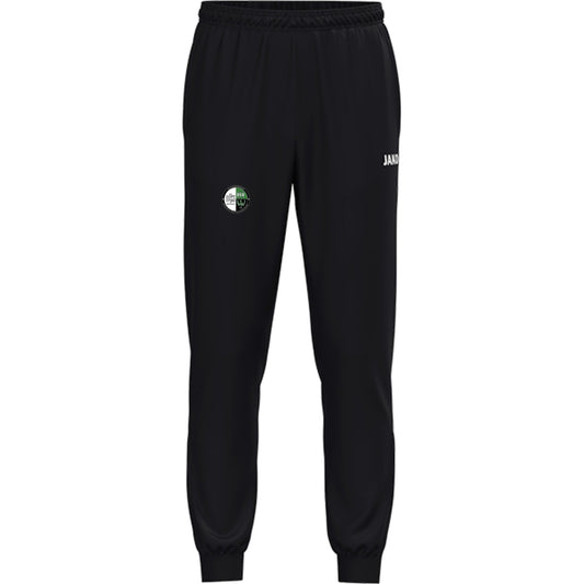 JAKO Kinder Polyesterhose One 9200K – Vereinslogo am Bein Schwarz Vorderseite