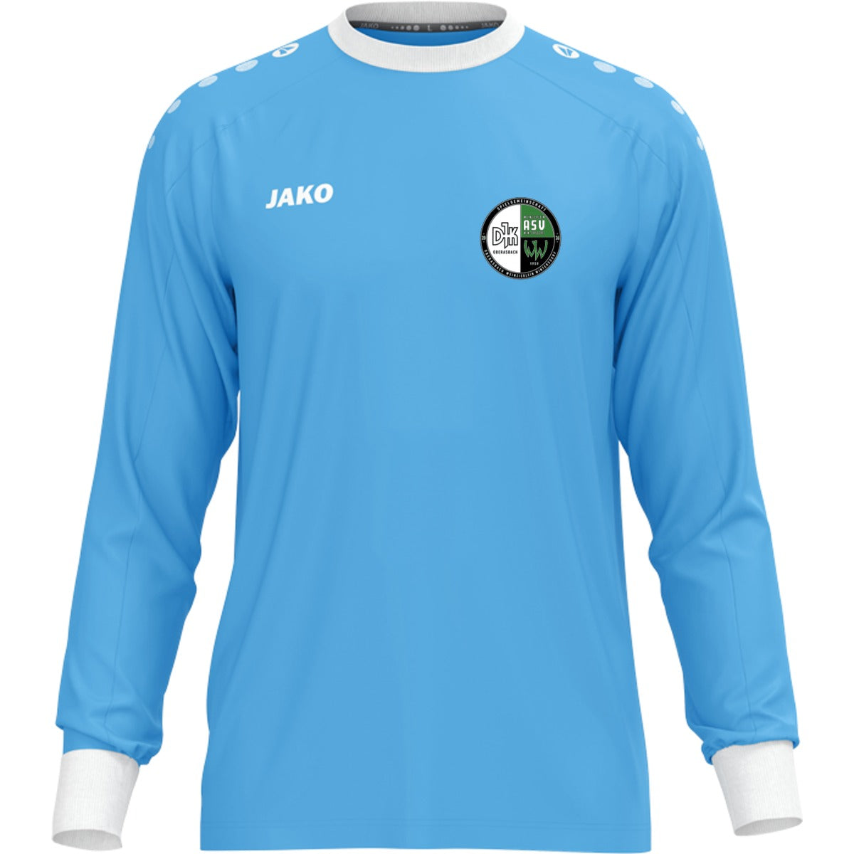 JAKO Torwart Trikot One für Kinder 8900K – Vereinslogo herzseitig Jako Blau Vorderseite