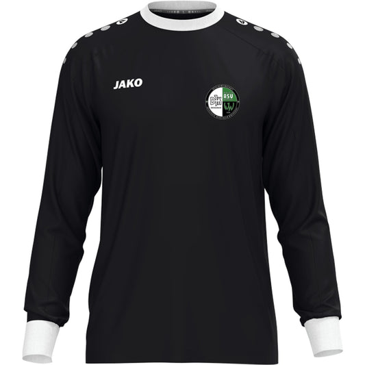 JAKO Torwart Trikot One für Kinder 8900K – Vereinslogo herzseitig Schwarz Vorderseite