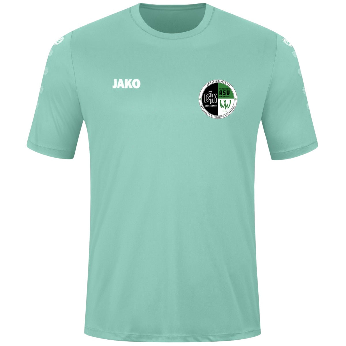 JAKO Kinder Trikot Team Kurzarm 4233K – Vereinslogo herzseitig Minze Vorderseite