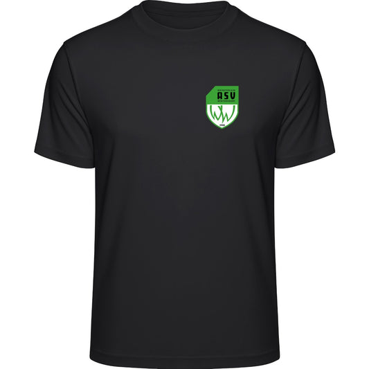 Aktion Sport T-Shirt Herren JC001 VA-JC001 – ASV-Wappen herzseitig Jet Black Vorderseite