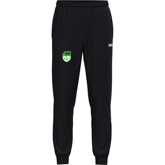 JAKO Kinder Polyesterhose One 9200K – ASV-Wappen am Bein Schwarz Vorderseite