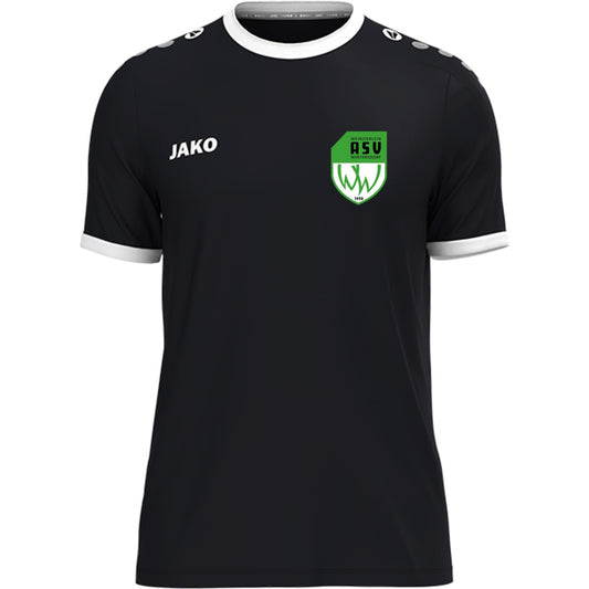 JAKO Kinder Trikot One 4200K – ASV-Wappen herzseitig Schwarz Vorderseite