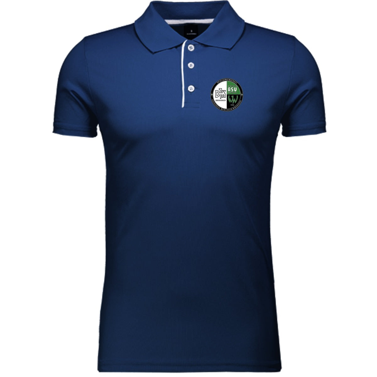 L542-Herren-Polo – Vereinslogo herzseitig French Navy Vorderseite